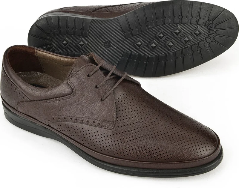 Ziya , Men's Leather Comfort Shoes 141144Z5108 Brown