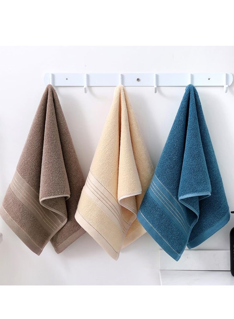 Beauenty Hand Towels for Bathroom, 3 Pcs Cotton Face Towels, Super Soft Highly Absorbent Hand Towel Set, for Gym, Shower, Hotel, Spa 33x76 cm - Image 2