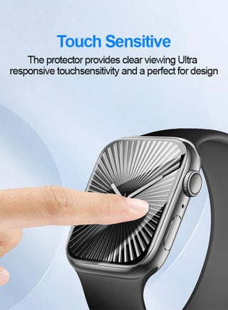 [8 حزم] حماية شاشة لـ Apple Watch السلسلة 11/10 46ملم، فيلم TPU مرن مغطى كامل ذات خاصية التأهيل الذاتية، مقاوم للخدش عالي الدقة وضوح ممتاز - view 4