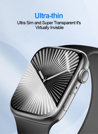 [8 حزم] حماية شاشة لـ Apple Watch السلسلة 11/10 46ملم، فيلم TPU مرن مغطى كامل ذات خاصية التأهيل الذاتية، مقاوم للخدش عالي الدقة وضوح ممتاز - view 5