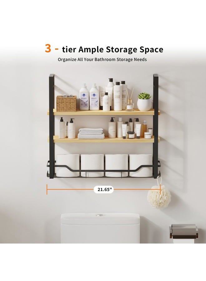 CACHOLIV Bathroom Shelves Over Toilet - Image 3