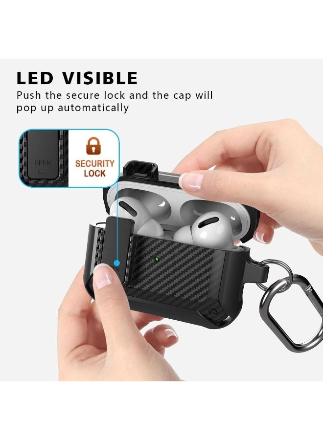 ECVV AirPods Pro 2 2nd Generation Case Cover, Slim-Fit Shockproof Protective AirPods Pro 1st Case with Keychain Full Body Hard Shell Cover for AirPod Pro 2 - Image 2