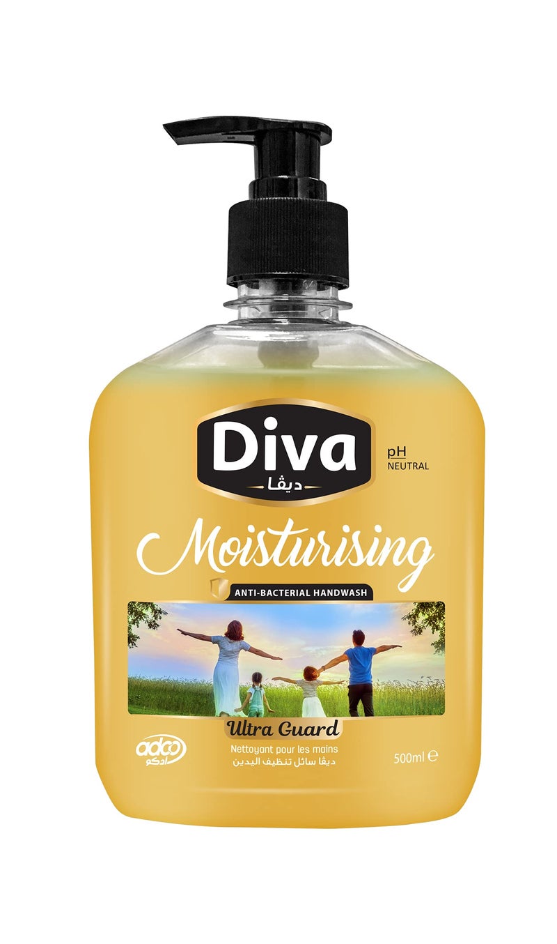 Diva Liquid Hand soap 500 Ml Ultra Guard (Packaging May Vary)