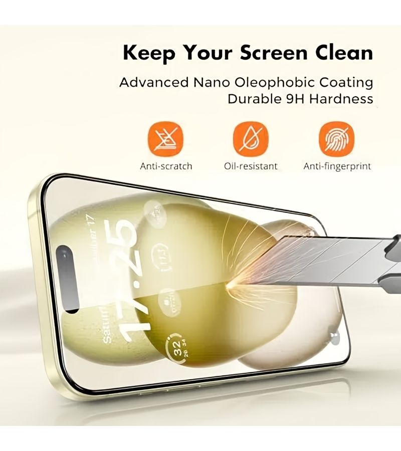 2 Pack Full Transparency HD Tempered Glass Screen Protector For iPhone 14 - Image 3