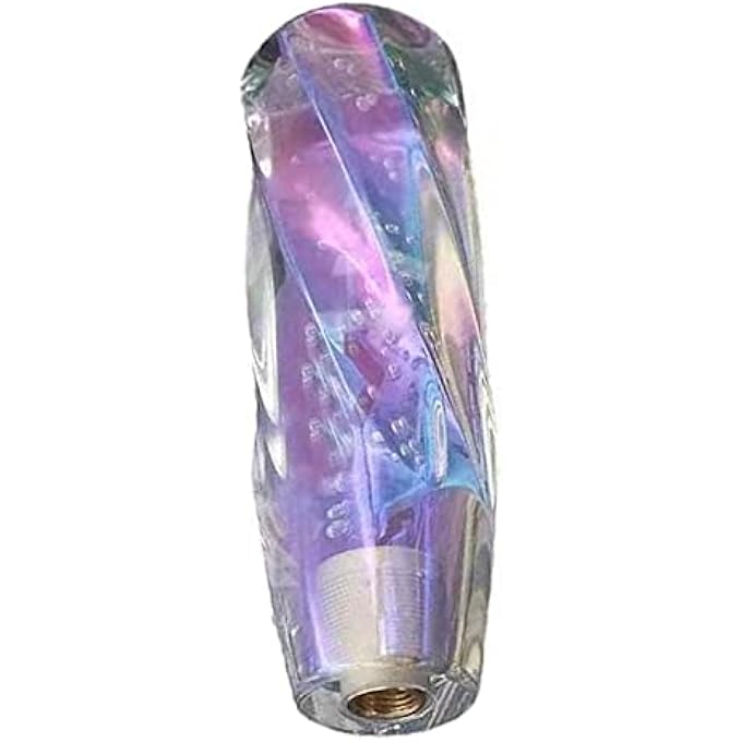 ريحني مقبض ناقل الحركة سرعة السيارة مقابض عصا ناقل الحركة مقبض ذراع التبديل الكريستالية مع 3 محولات ومقبض أوتوماتيكي لمعظم السيارات 15CM59 بوصة - Image 3