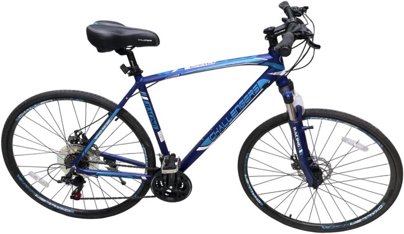 Challenger Pro-Series Hybrid Aluminum Bicycle with Suspension - 21 speeds, 27" frame - Image 1