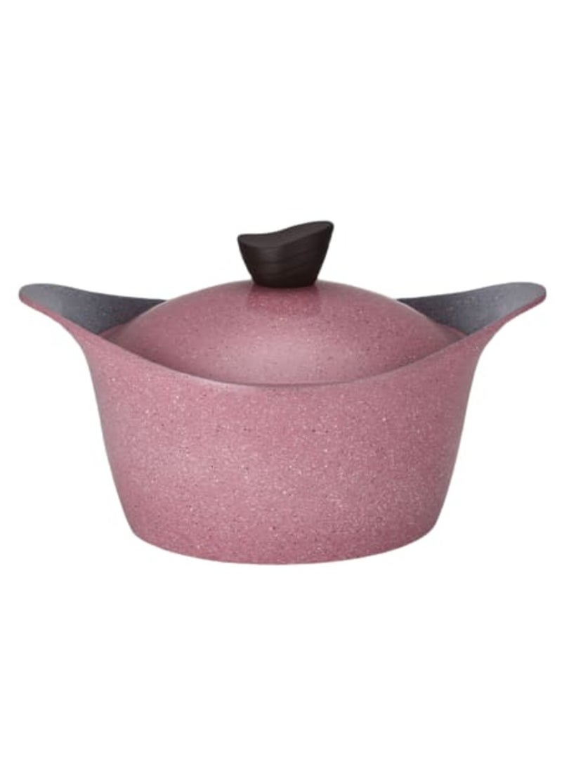 بادريق طقم قدور غرانيت وردي مكون من 17 قطعة - Image 2