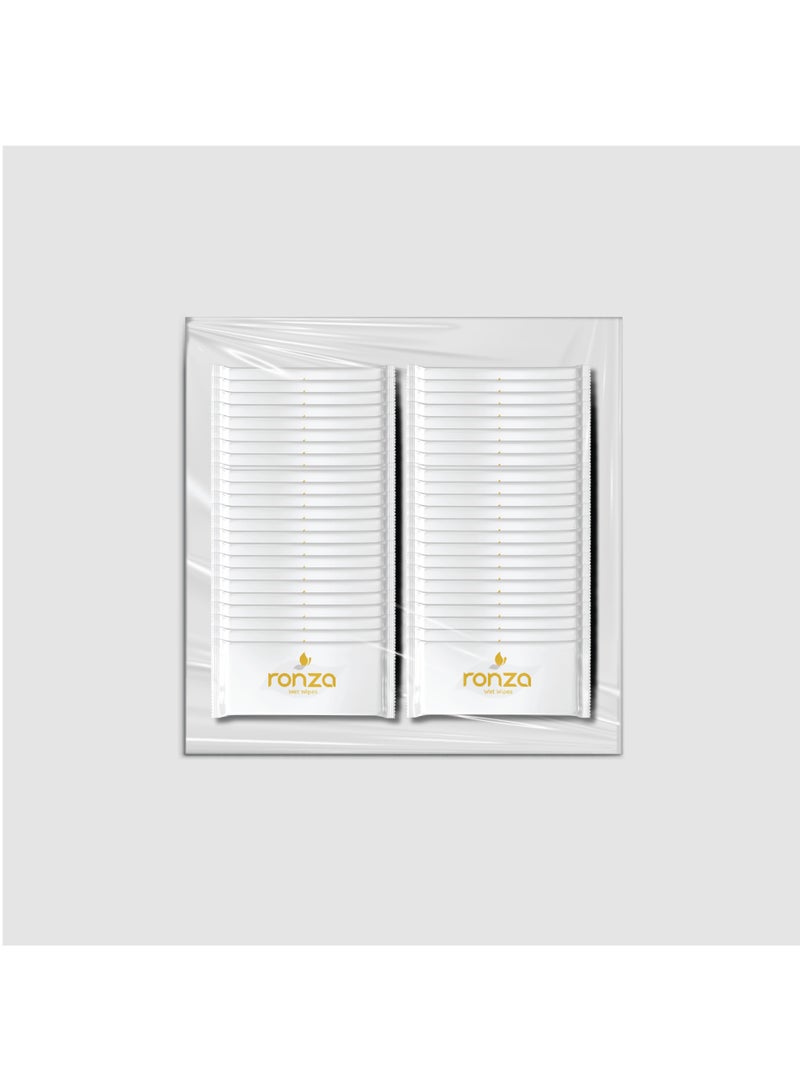 Ronza Multi-Purpose Single Wet Wipes (Pack containing 50 individually wrapped wet wipes) - Image 2