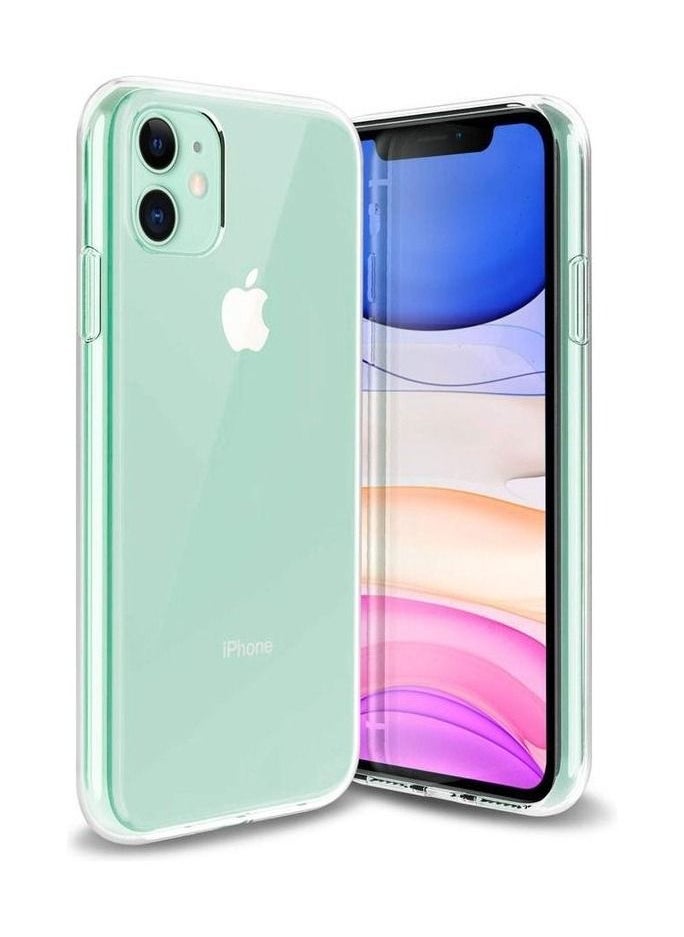 Generic - iPhone 11 TPU Silicone Soft Thin Back Case Cover - Clear - Image 1
