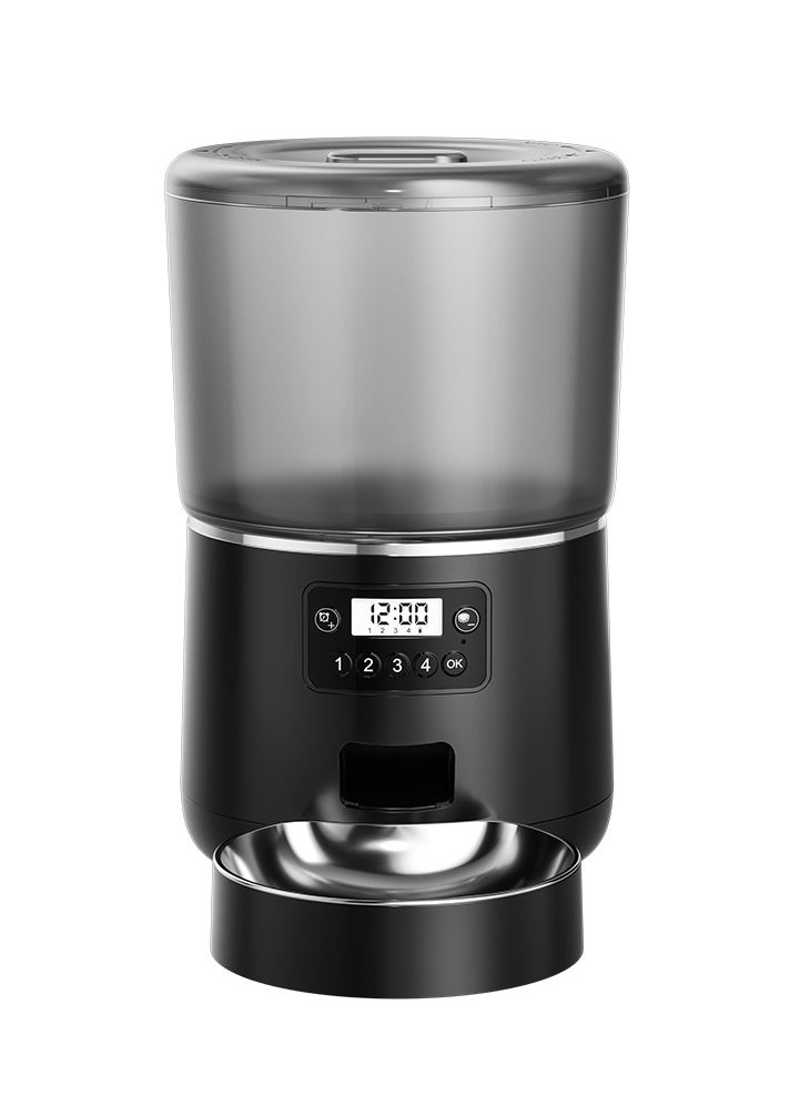 LAPET Automatic pet feeder cat feeder 4L large capacity Stainless Steel Easy to deal with daily or short-term travel  - Image 1