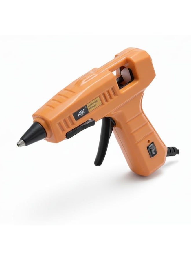 ABC Hot glue gun 25W , with on/off switch for added safety, built in mounting base, 220-240V, suitable for 11.2mm (2 Glue Sticks) diameter glue sticks, non-slip for greater comfort during use, suitable for decoration and craft projects - Image 1
