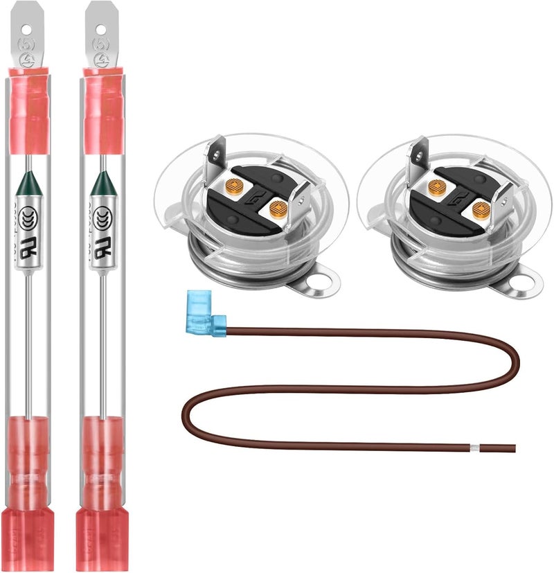 RV Water Heater Thermal Cutoff Kit - ECO Thermostat Assembly - Compatible with Atwood 91447 93866 Models # GCH6-4E GCH6-6E G6A-7E G6A-8E GC6AA-9E GCH10A-2E G610-3E GH610-3E XT Series (2 Pcs) - Image 1