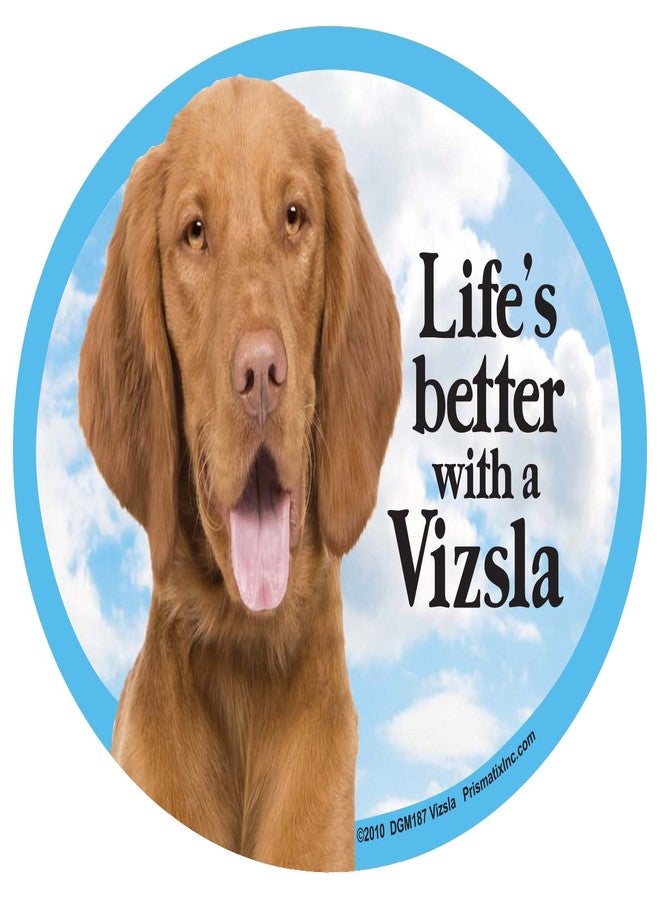 Prismatix Vizsla Oval Dog Magnet for Cars
