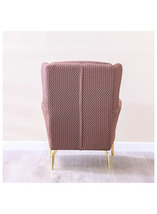 DANUBE HOME Roma 1 Seater Fabric Sofa Accent Chair Modern Design One Seat Sofas Living Room Furniture 79x80x97cm Brown - Image 4