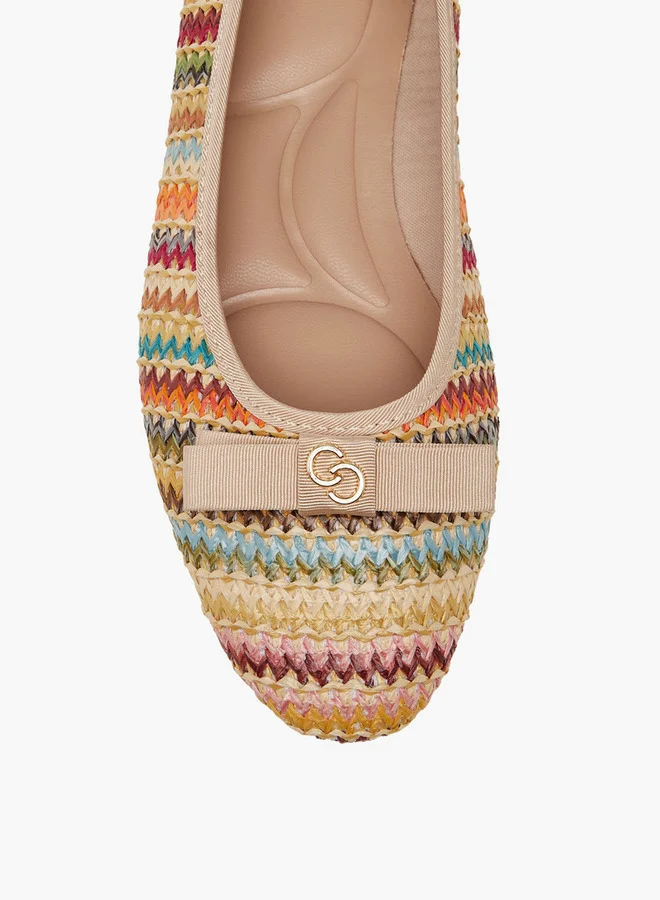Celeste Bow Accent Slip-On Ballerina Shoes