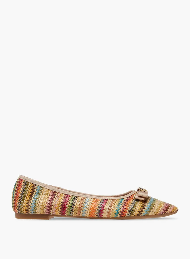 Celeste Bow Accent Slip-On Ballerina Shoes