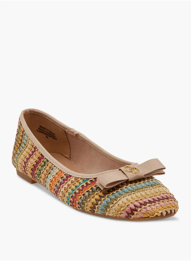 سيليست Bow Accent Slip-On Ballerina Shoes