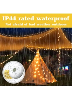 Juflix Juflix Portable Stowable String Light Camping String Lights Outdoor Waterproof Fairy String Lights USB Rechargeable Outdoor String Lights for Garden Tent  - Image 4