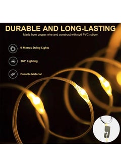Juflix Juflix Portable Stowable String Light Camping String Lights Outdoor Waterproof Fairy String Lights USB Rechargeable Outdoor String Lights for Garden Tent  - Image 3