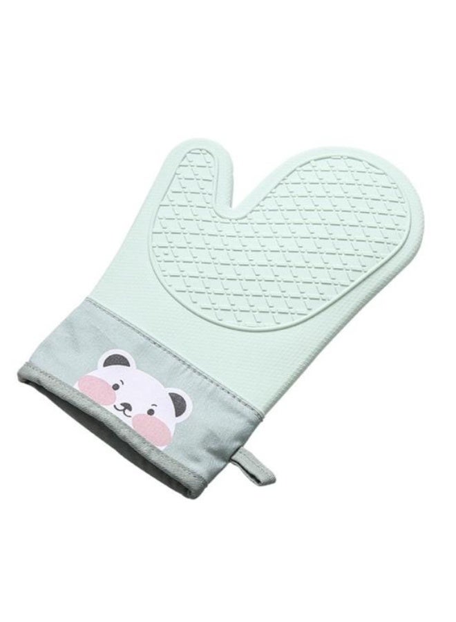 1PCS Silicone Oven Mitts Heat Resistant up to 446°F (230°C) – Thickened Anti-Scald Kitchen Gloves with Non-Slip Grip for Oven, Microwave, Grilling, and Baking – Easy to Clean Heatproof Cooking Gloves with Hanging Loop - Image 4