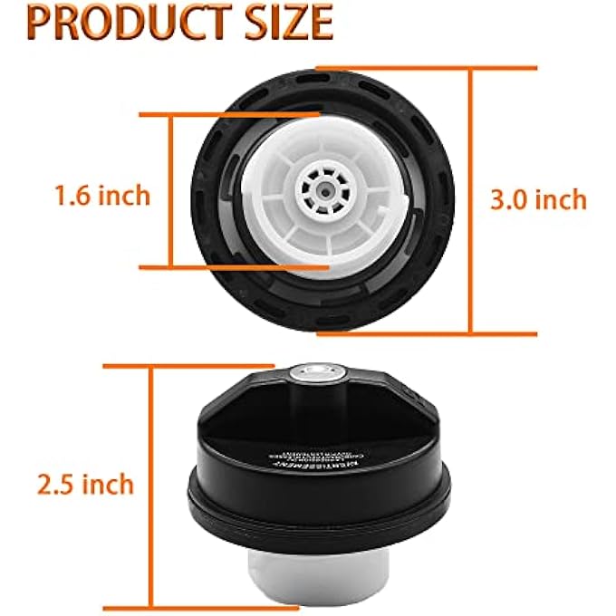 fokes MAKINGTEC Locking Gas Cap Lock Fuel Cap Compatible for Dodge Jeep Ram  Challenger Grand Caravan Ram 1500 Cherokee Wrangler TJ LJ JK JKU JL JLU JT  05278655AB 5278655AB - Image 4