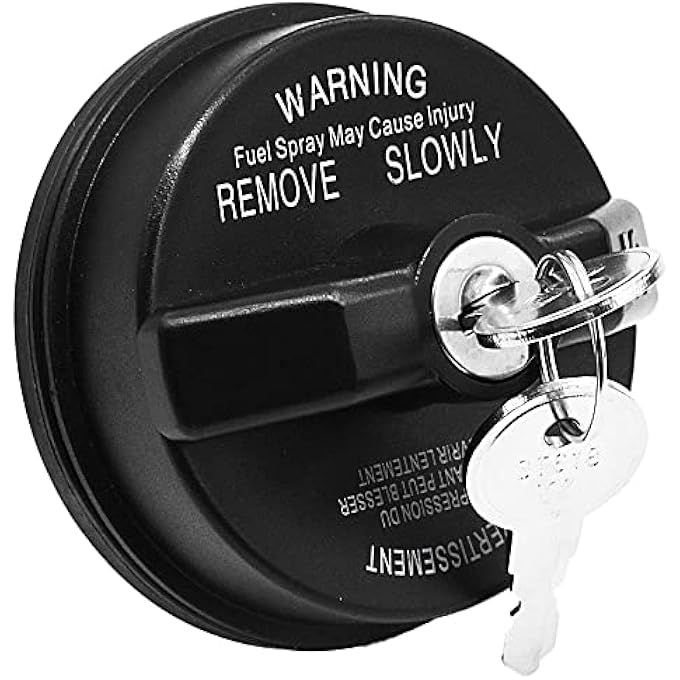 fokes MAKINGTEC Locking Gas Cap Lock Fuel Cap Compatible for Dodge Jeep Ram  Challenger Grand Caravan Ram 1500 Cherokee Wrangler TJ LJ JK JKU JL JLU JT  05278655AB 5278655AB - Image 1