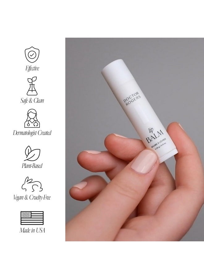 Doctor Rogers Restore - Doctor Rogers Lip Balm, Hydrating and Softening Lip Moisturizer For Very Dry Lips, Dermatologist-Created, Natural, & Hypoallergenic Moisturizing Lip Balms, 4.25g Tube - Image 1