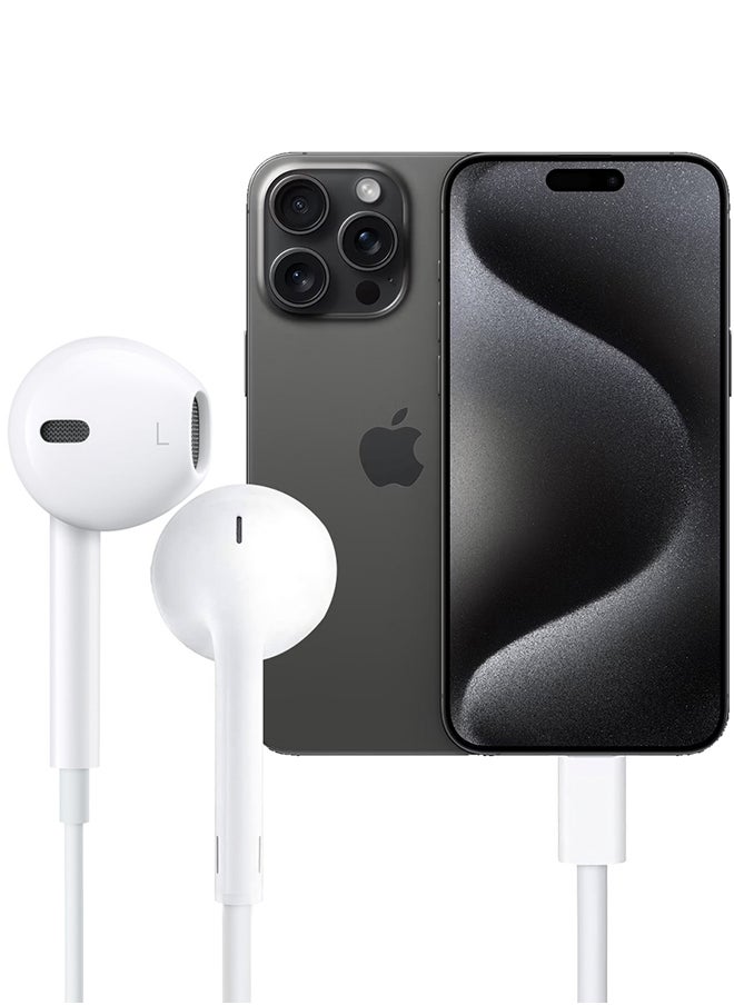 Generic - ( for iPhone 15 Pro ) Wired Headphone For Apple Type C Wired iPhone Headphones In-Ear Earbuds Built-in Microphone and Volume Control / White - Image 1