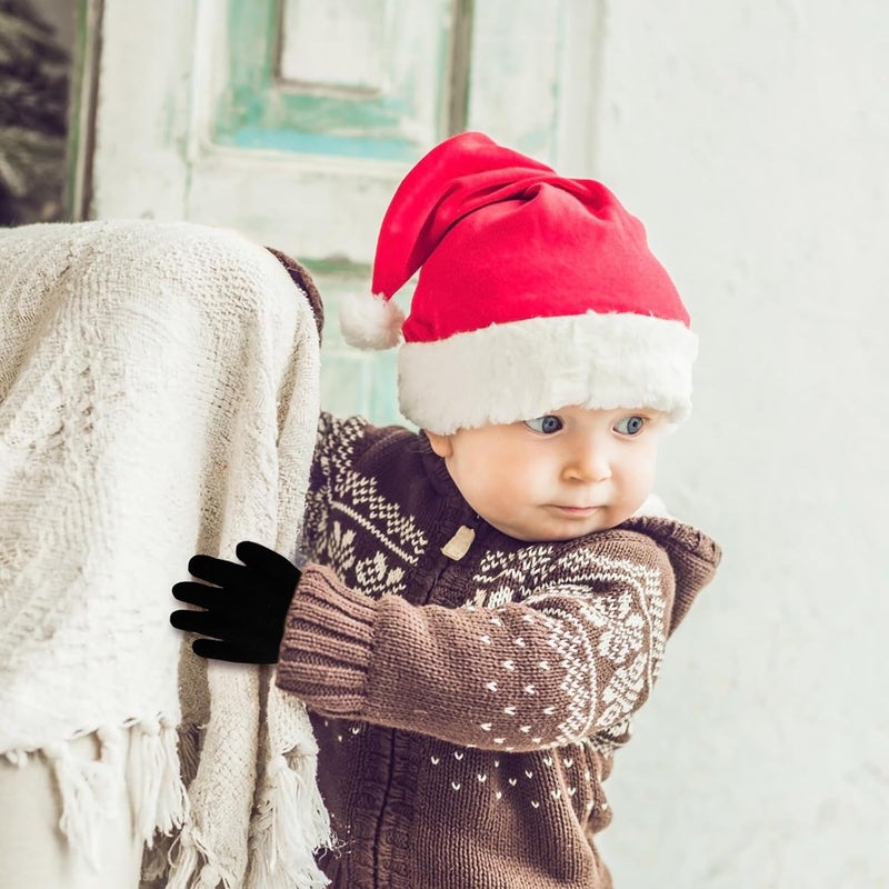 ONESING 3-24 Pairs Winter Knit Gloves for Kids - White Finger Gloves for Boys and Girls - Image 4