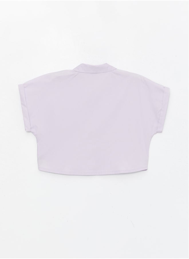 LC WAIKIKI - Basic Short Sleeve Girls' Crop Shirt - Image 1