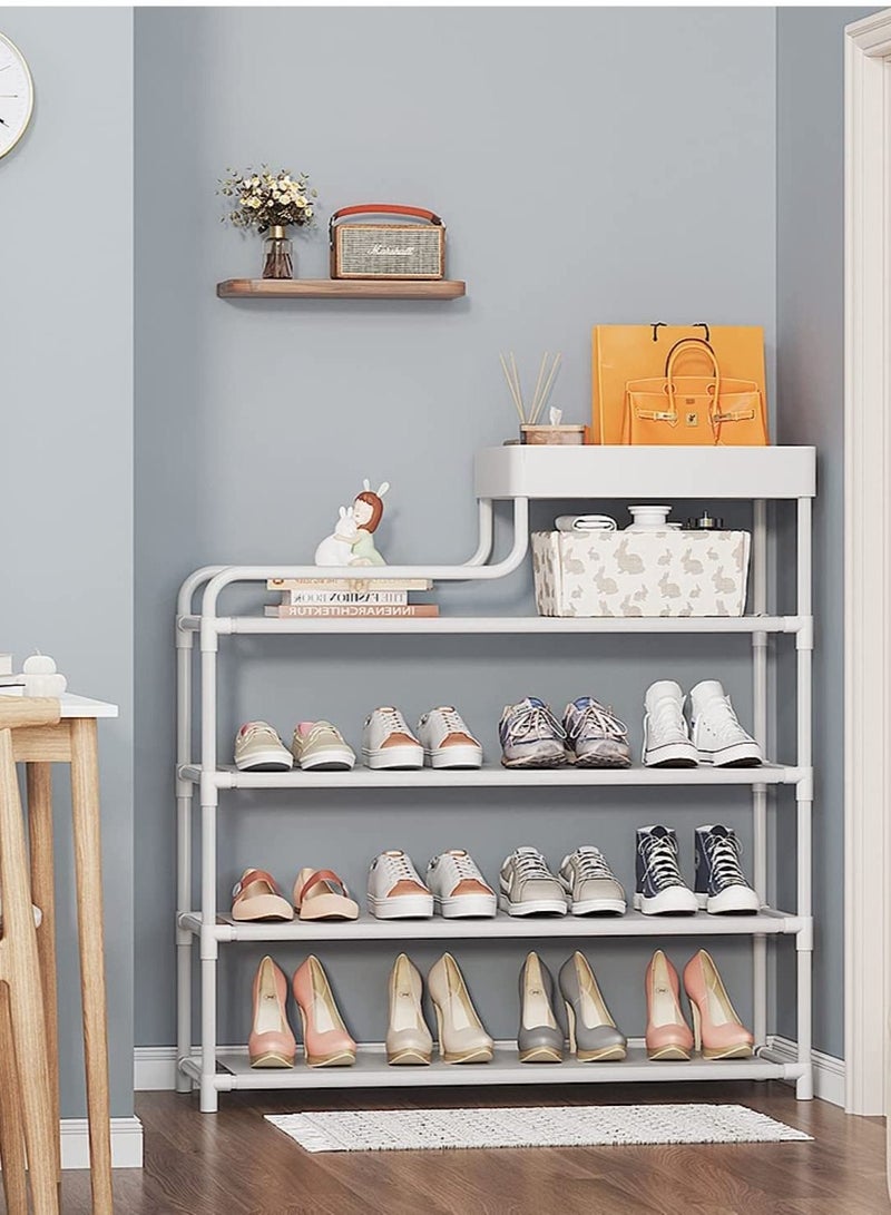Generic Shoes Rack - Multi-Layer Household Shoe Cabinet For Shoes - 4 Layered Metal Books, Keys, Bags, Towels And Other Household Accessories Organizer  - Image 2