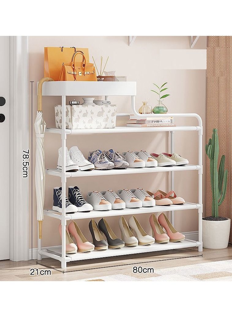 Generic Shoes Rack - Multi-Layer Household Shoe Cabinet For Shoes - 4 Layered Metal Books, Keys, Bags, Towels And Other Household Accessories Organizer  - Image 3