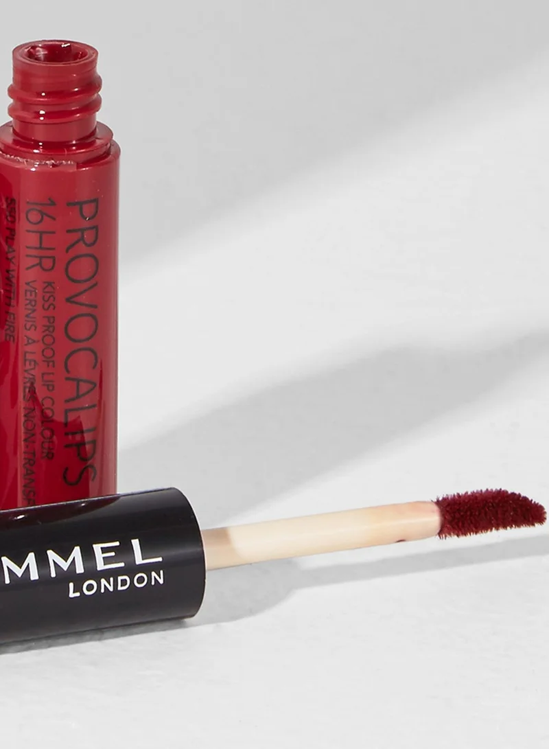 RIMMEL LONDON Rimmel Provocalips 16HR Kissproof Lip Colour – 550 – Play With Fire, 8g