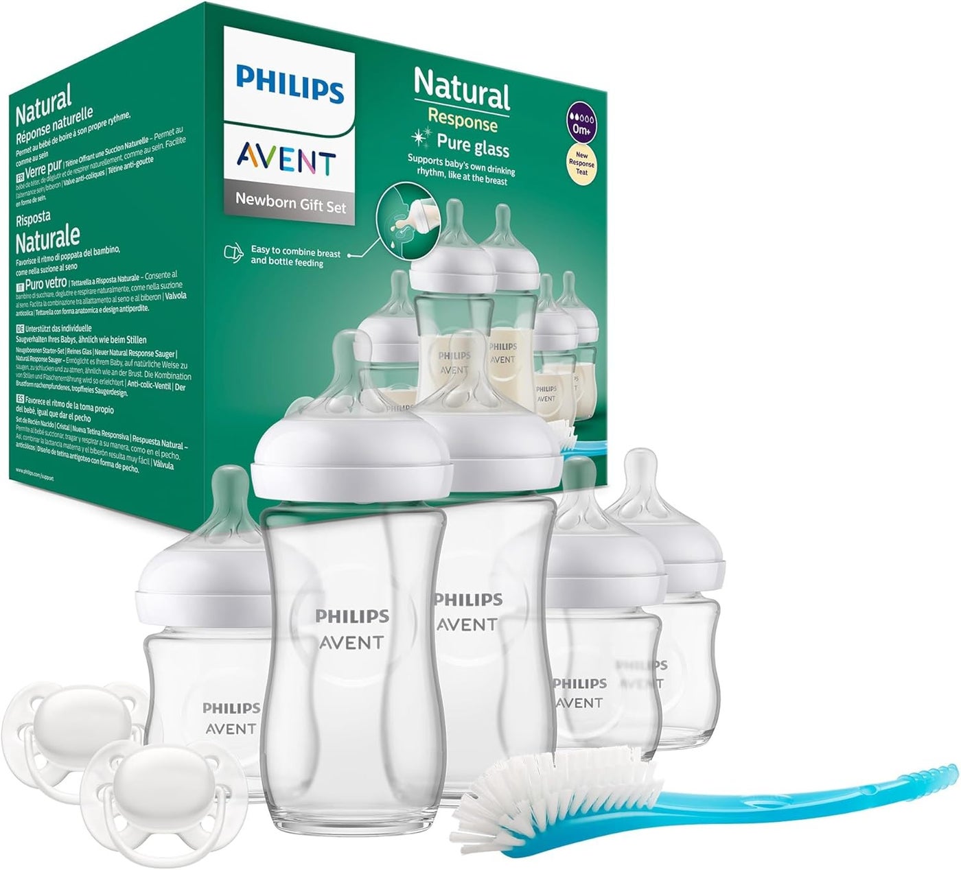 Philips Avent Natural Response Newborn Glass Gift Set