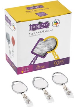 Lamiess Lms 154 Steel Bordered Oval Yoyo White 50'li 