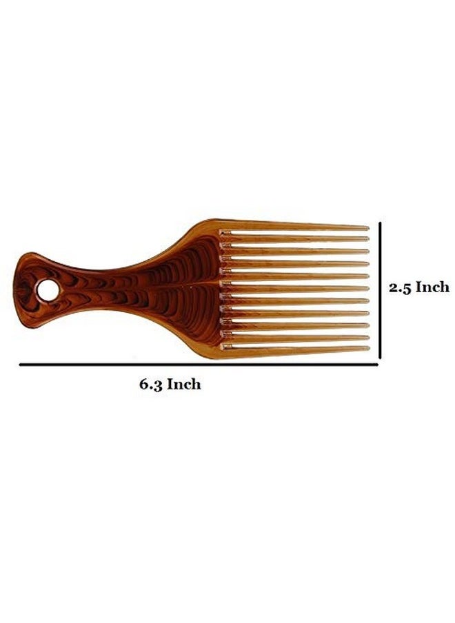 Rosette Hair Amber Smooth Hair Pick Comb Afro Lift Detangle Hair Comb Curly Hair Brush Hair Styling Tools  - Image 4