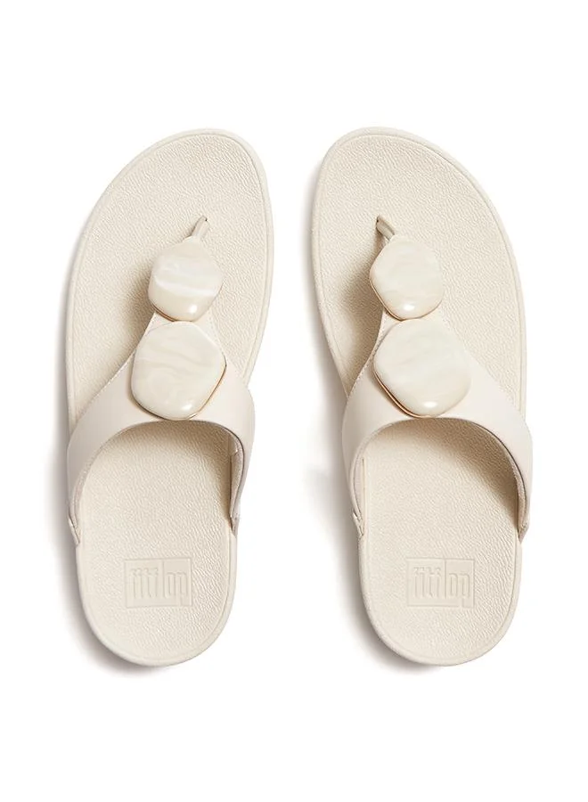 Fitflop LULU MARBLED-STONE TOE-POST SANDALS