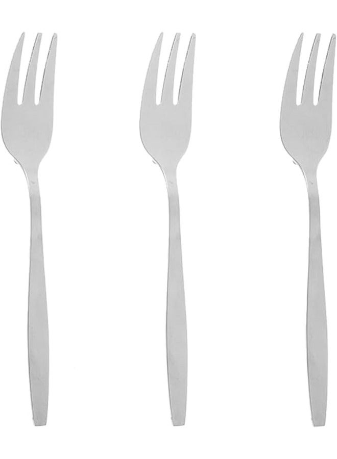 زينيا طقم شوك طاولة زينيا رفيع/مرآة من الفولاذ المقاوم للصدأ، مكون من 3 قطع - Image 1