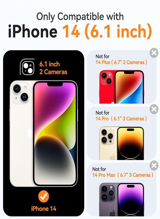 كانشن جراب مغناطيسي من CANSHN لهاتف iPhone 14 (6.1 بوصة)، متوافق مع MagSafe، [حماية كاملة للكاميرا] جراب واقٍ مقاوم للصدمات، شفاف - Image 2