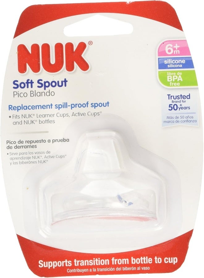 NUK 3 Packs of Replacement Silicone Spout, Clear - Image 1