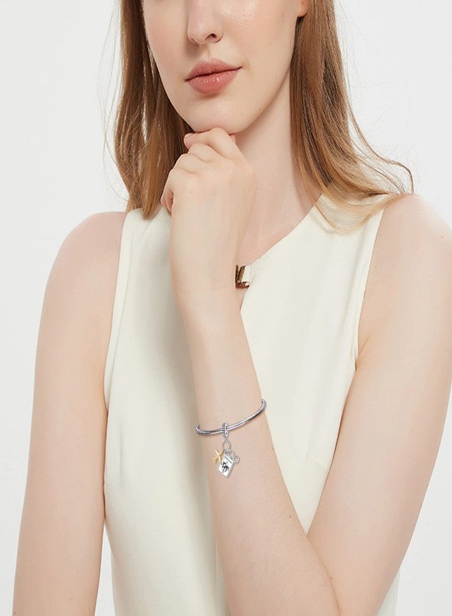 QeenseKc Passport Airplane Travel Charm Adventure Holiday Infinite Love Bead for Pandora Bracelet (Aut-125_Passport) - Image 5