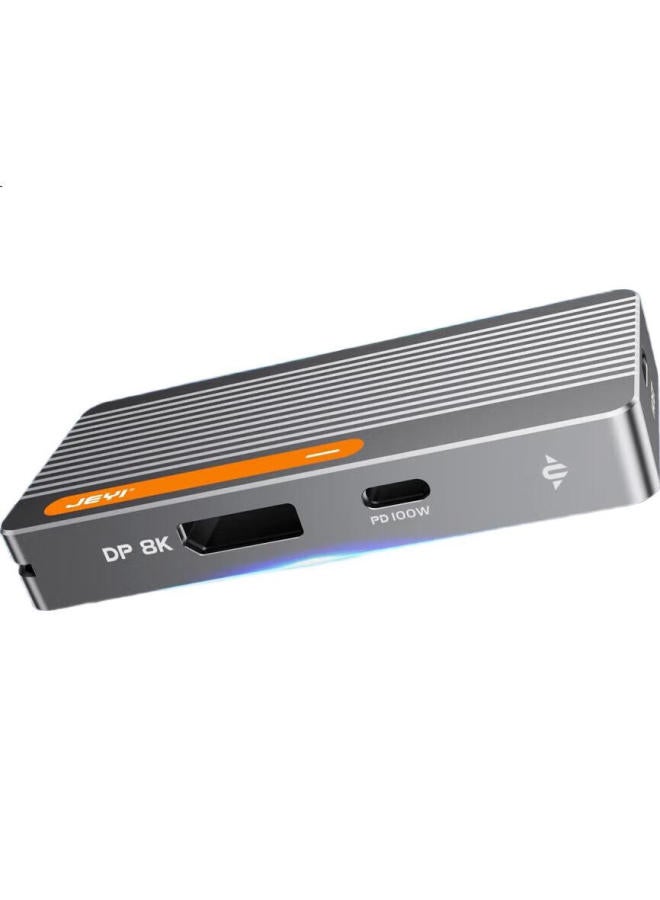 Jeyi High-speed Heat Dissipation Mobile Hard Drive Enclosure M.2 Nvme To Type-c External Hdmi 8k Screen Projection Pd100w Power Mobile Ssd External Solid State Drive Enclosure Dock - Image 3