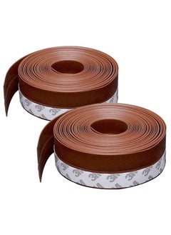 2-Piece 10M Weather Stripping Door Seal Strip,Silicone Sealing Sticker Adhesive