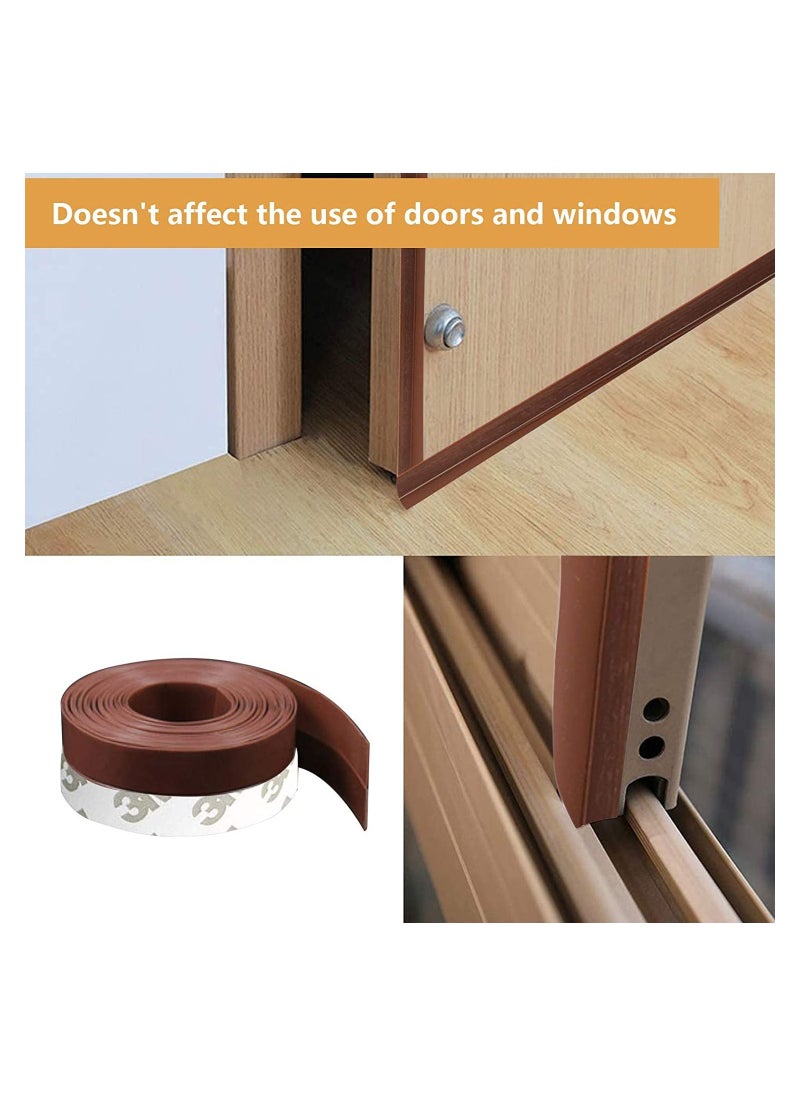 Generic - 2-Piece 10M Weather Stripping Door Seal Strip,Silicone Sealing Sticker Adhesive - Image 1