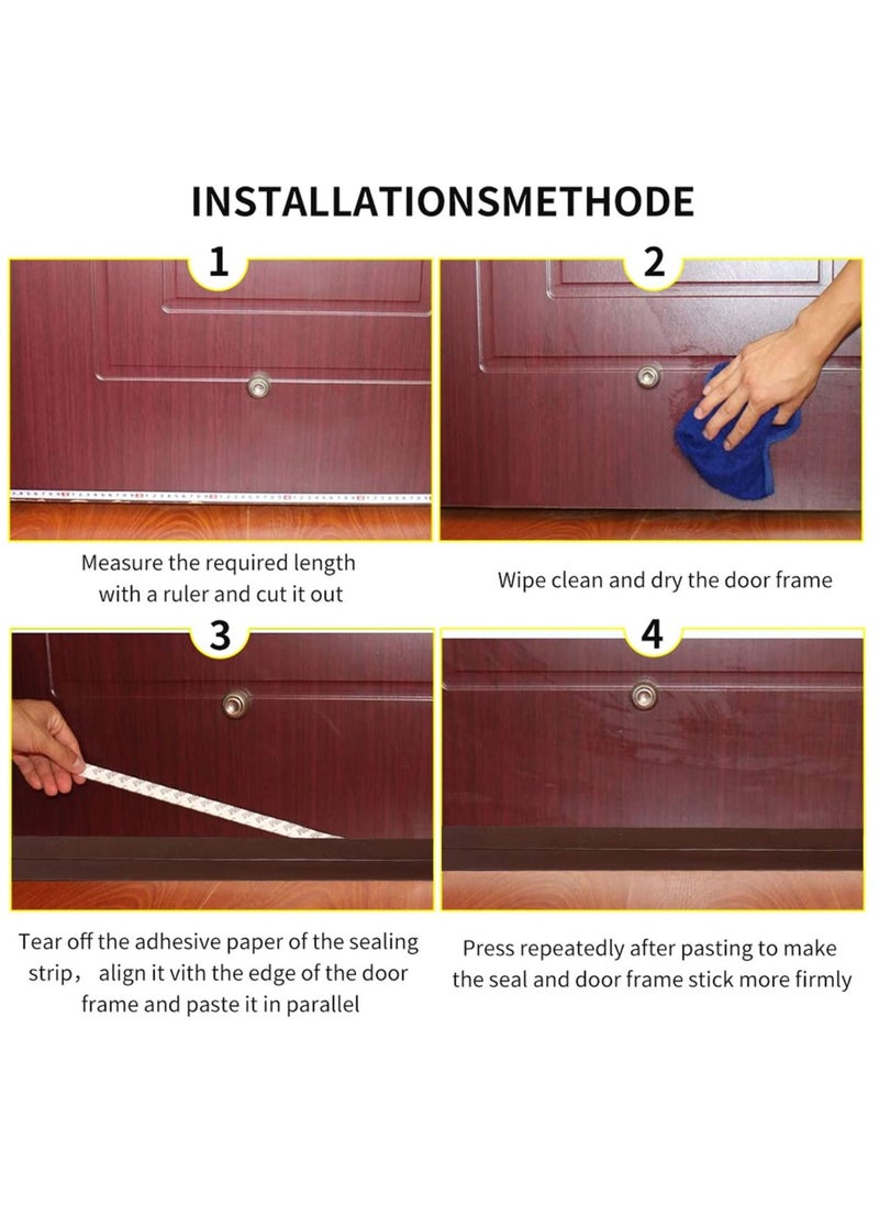 Generic - 2-Piece 10M Weather Stripping Door Seal Strip,Silicone Sealing Sticker Adhesive - Image 1