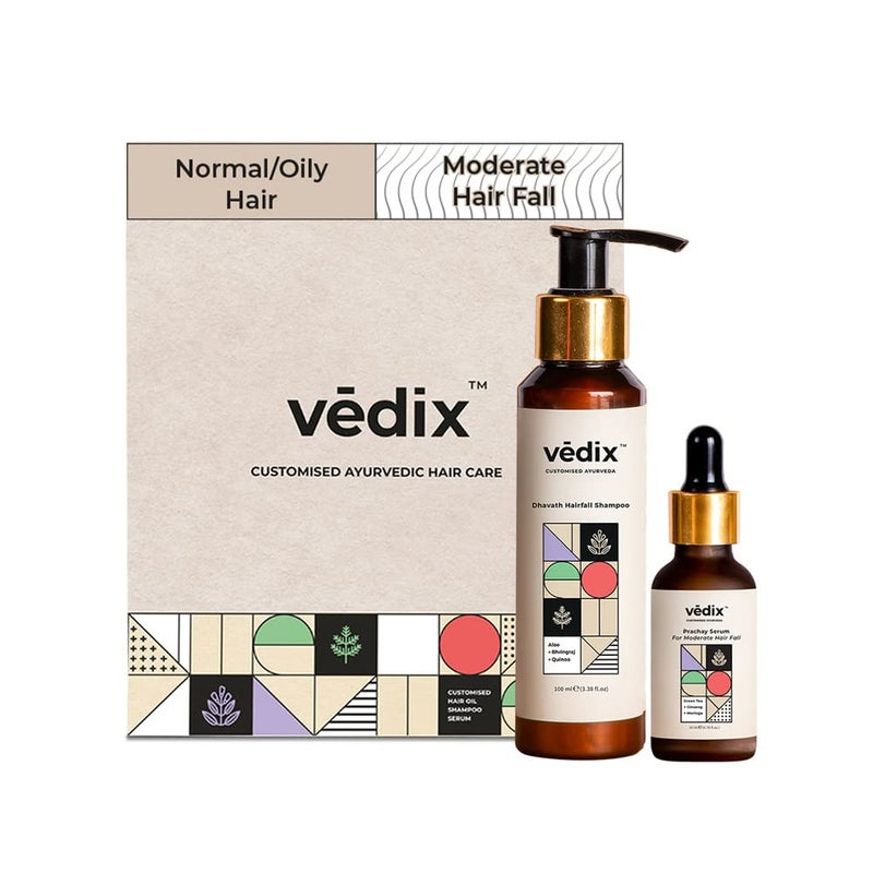 Vedix Vikleda Shampoo  Vithan Hair Growth Serum Combo For Women  Men  For Dry Hair  Hair Growth  100ml  40 ml - Image 1