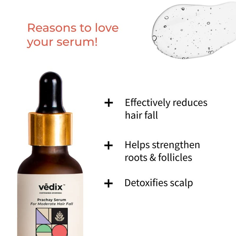Vedix Vikleda Shampoo  Vithan Hair Growth Serum Combo For Women  Men  For Dry Hair  Hair Growth  100ml  40 ml - Image 3