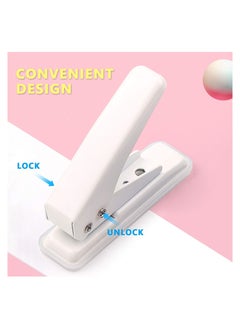 Y&D SYOSI Hole Puncher, 0.25 Inches Single Handheld 20 Sheet Punch Capacity Metal with Skid-Resistant Base for Paper, Chipboard  - Image 4