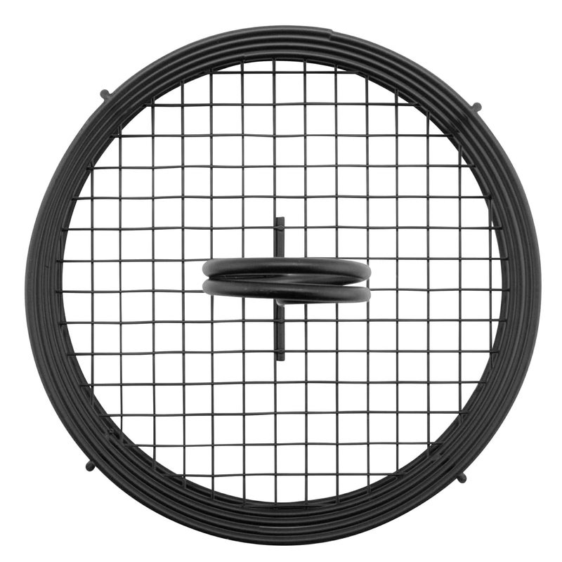 Get G.E.T. 4-31850 Black Round Stainless Steel Condiment Caddy Iron Teflon Coated Table Caddies Collection, Non Stick, 7.5" - Image 2