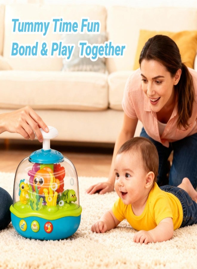 MoraBaby Baby Toys 6-12-18 Months, Press & Spin Ocean Musical Light Up Toy | Bilingual Learning Educational Cause and Effect Toy for 1 Year Old Boy & Girl, Birthday Gifts for 1-3 Year Old - Image 4